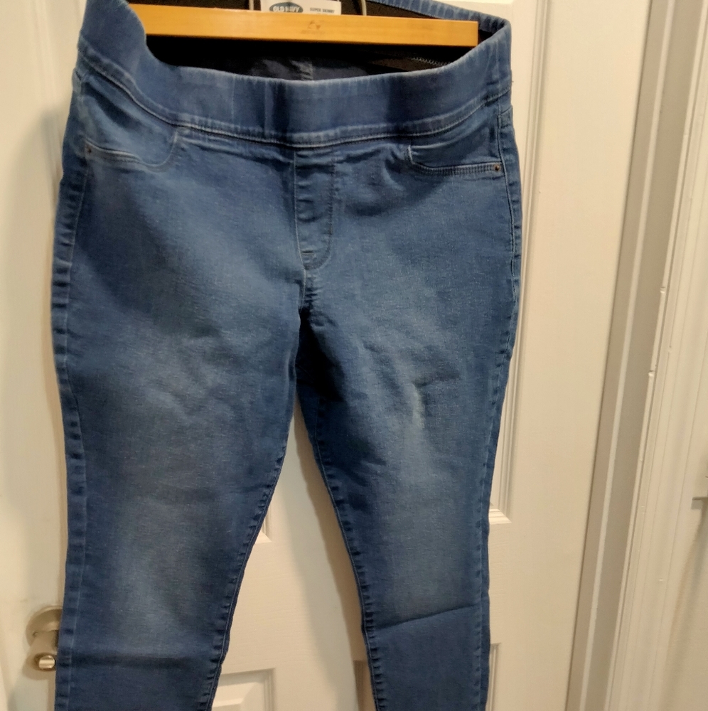 Old Navy super-skinny denim jegginh sz 14